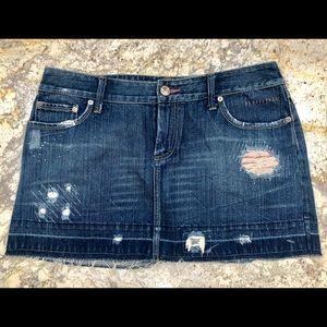 American Eagle Women’s Denim Mini Skirt Rhinestone